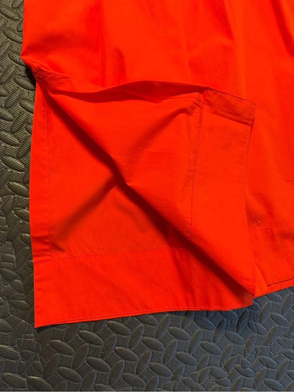 NWT Free Assembly Orange Smocked Maxi Skirt Cotton Side Ties XXL (20)